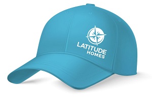 Latitude Homes new collateral marketing hat